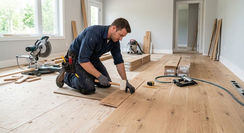 Hickory Floor Installation in Manassas, VA