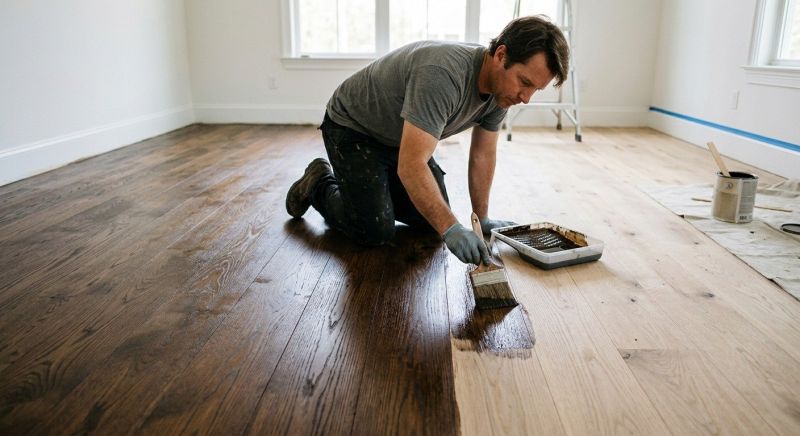 Wood Floor Staining in Alpharetta, GA